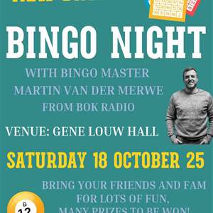 Bingo Night - 18 October 2025