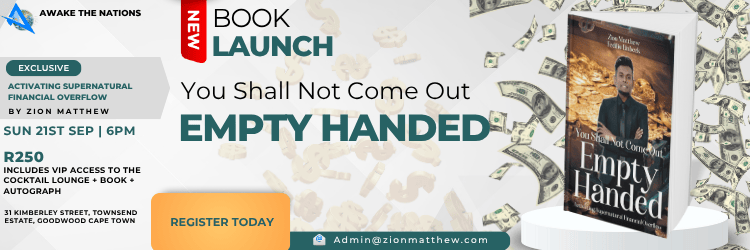 PRE ORDERS –  YOU SHALL NOT COME OUT EMPTY HANDED