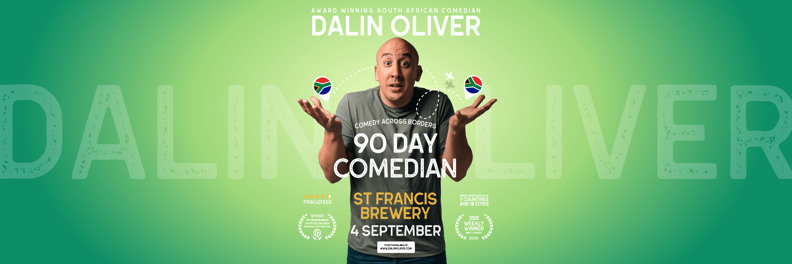 Dalin Oliver: 90 Day Comedian @ St Francis Brewery