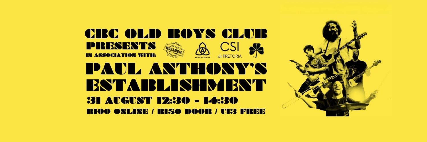 PAUL ANTHONY LIVE @ CBC OLD BOYS CLUB PRETORIA