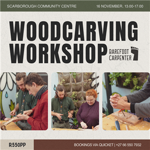 Woodcarving workshop in Scarborough (November)