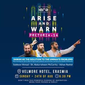 Arise & Warn: Pretoria (Private Dinner)