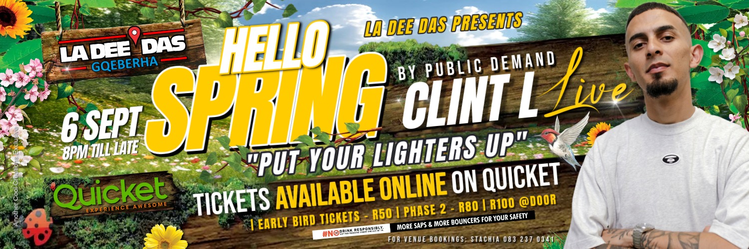 HELLO SPRING FT CLINT L LIVE AT LA DEE DAS