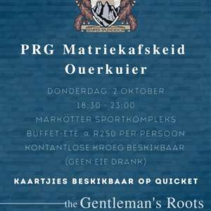 Paul Roos Matriekafskeid Ouerkuier