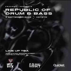 Book tickets for Fragment presents: Republic of Drum & Bass