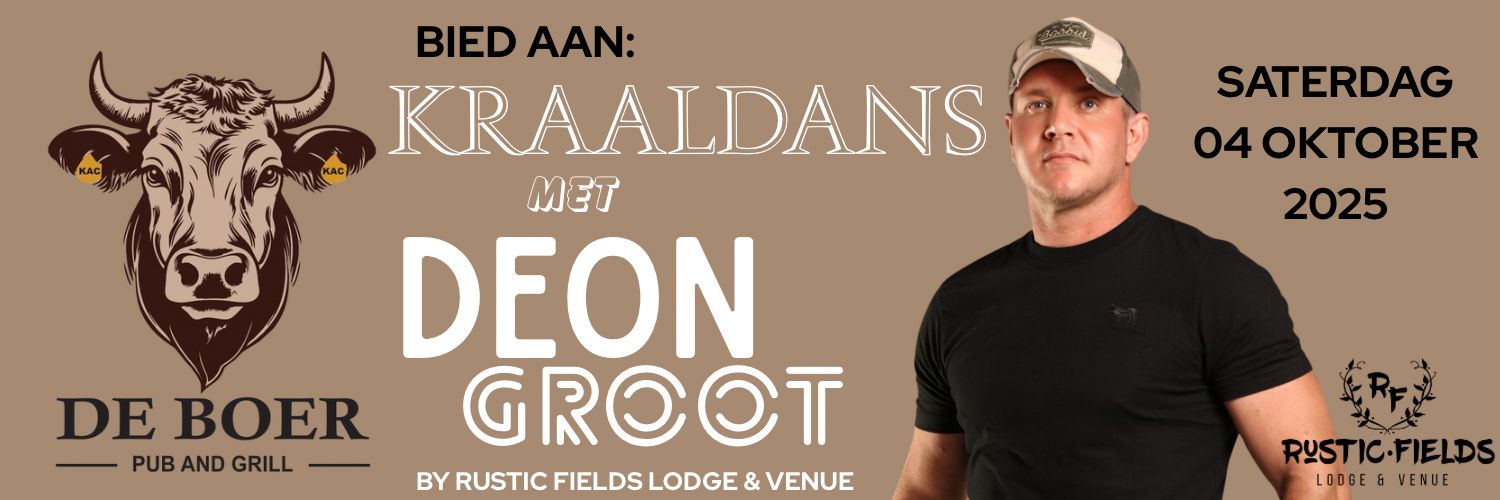 KRAALDANS MET DEON GROOT