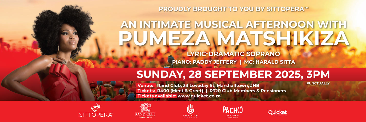 International fabulous Operatic star  at the splendid Rand Club