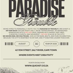 PARADISE IN TROUBLE: HIP-HOP RAVE 003*