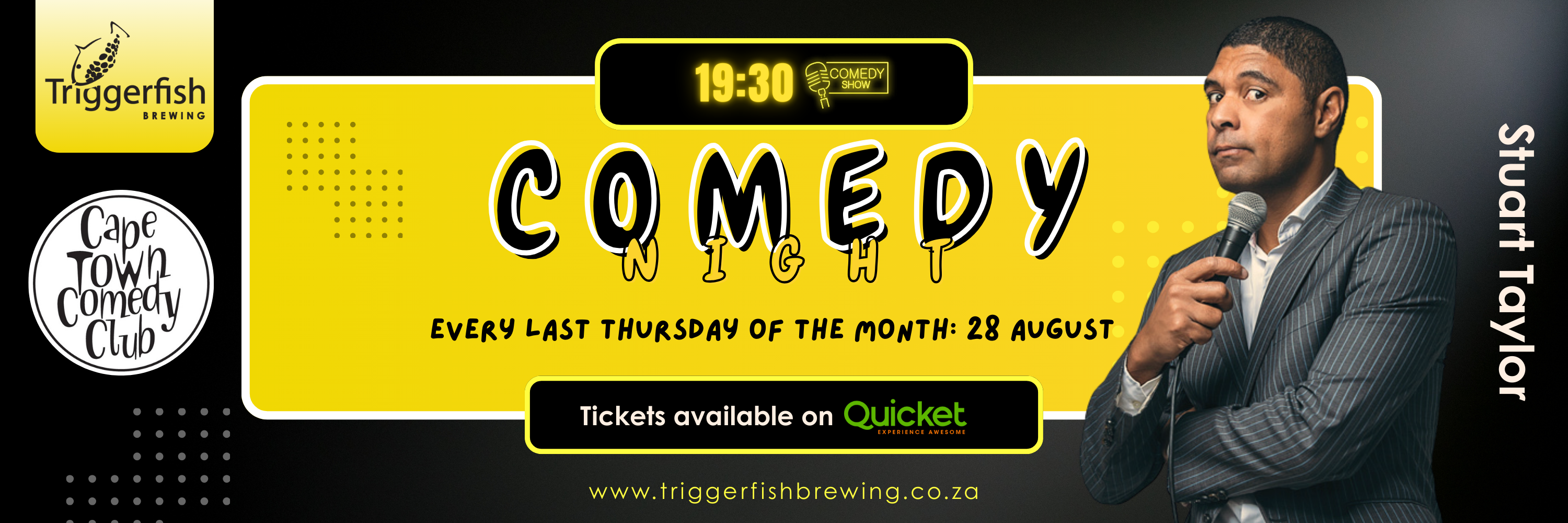 Comedy night: Stuart Taylor live at Triggerfish Brewing
