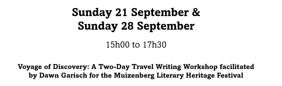 Muizenberg Literary Heritage Festival: Voyage of Discovery