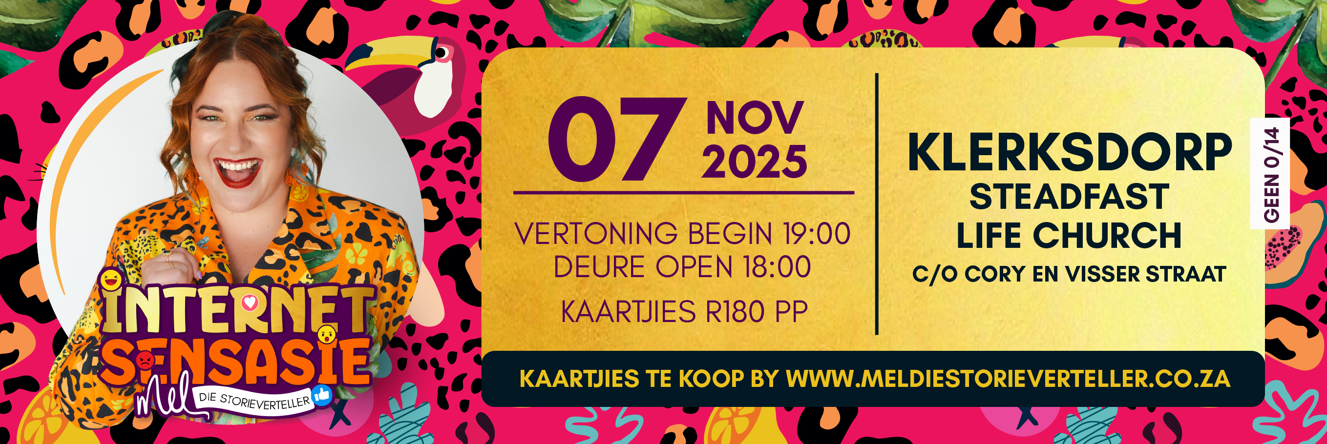 Mel die Storieverteller - STEADFAST LIFE CHURCH, KLERKSDORP - Internet Sensasie