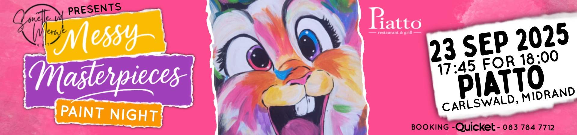 Messy Masterpieces Paint Night @ Piatto Midrand