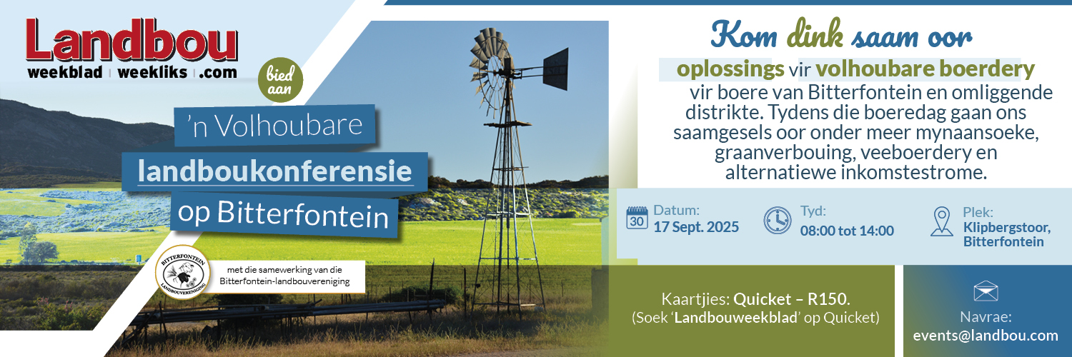 Volhoubare landboukonferensie op Bitterfontein