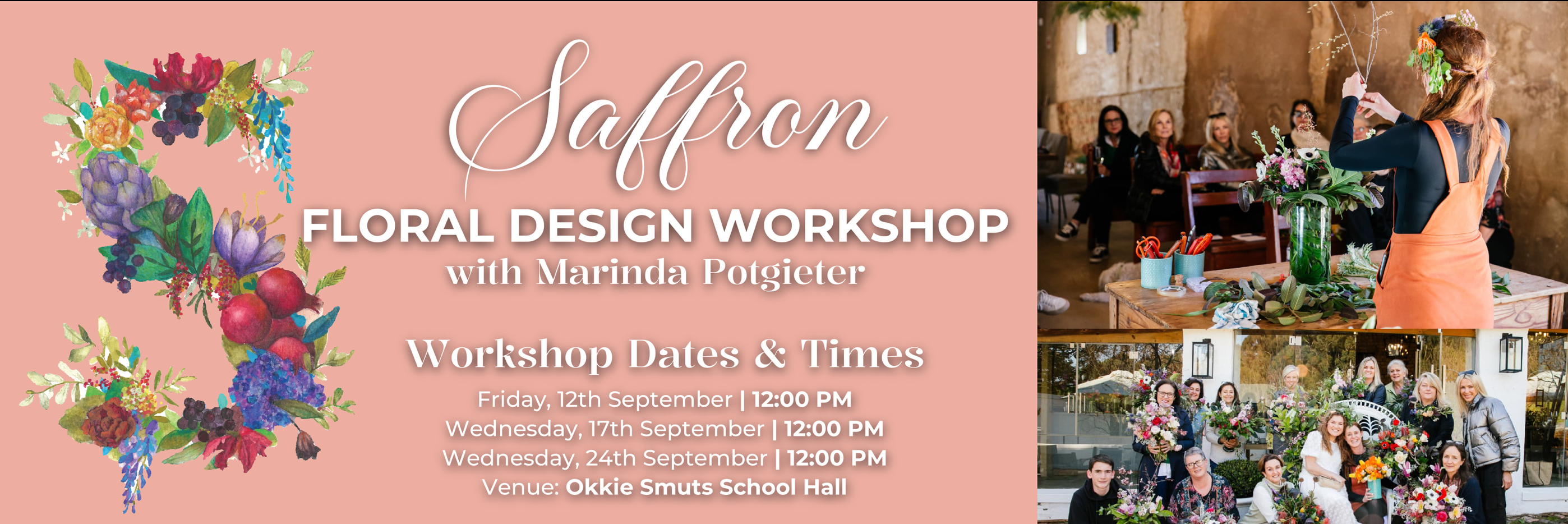 Saffron Floral Design Workshop 2025