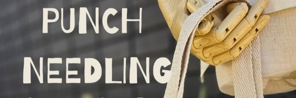 Punch needling (Jute tote bag)