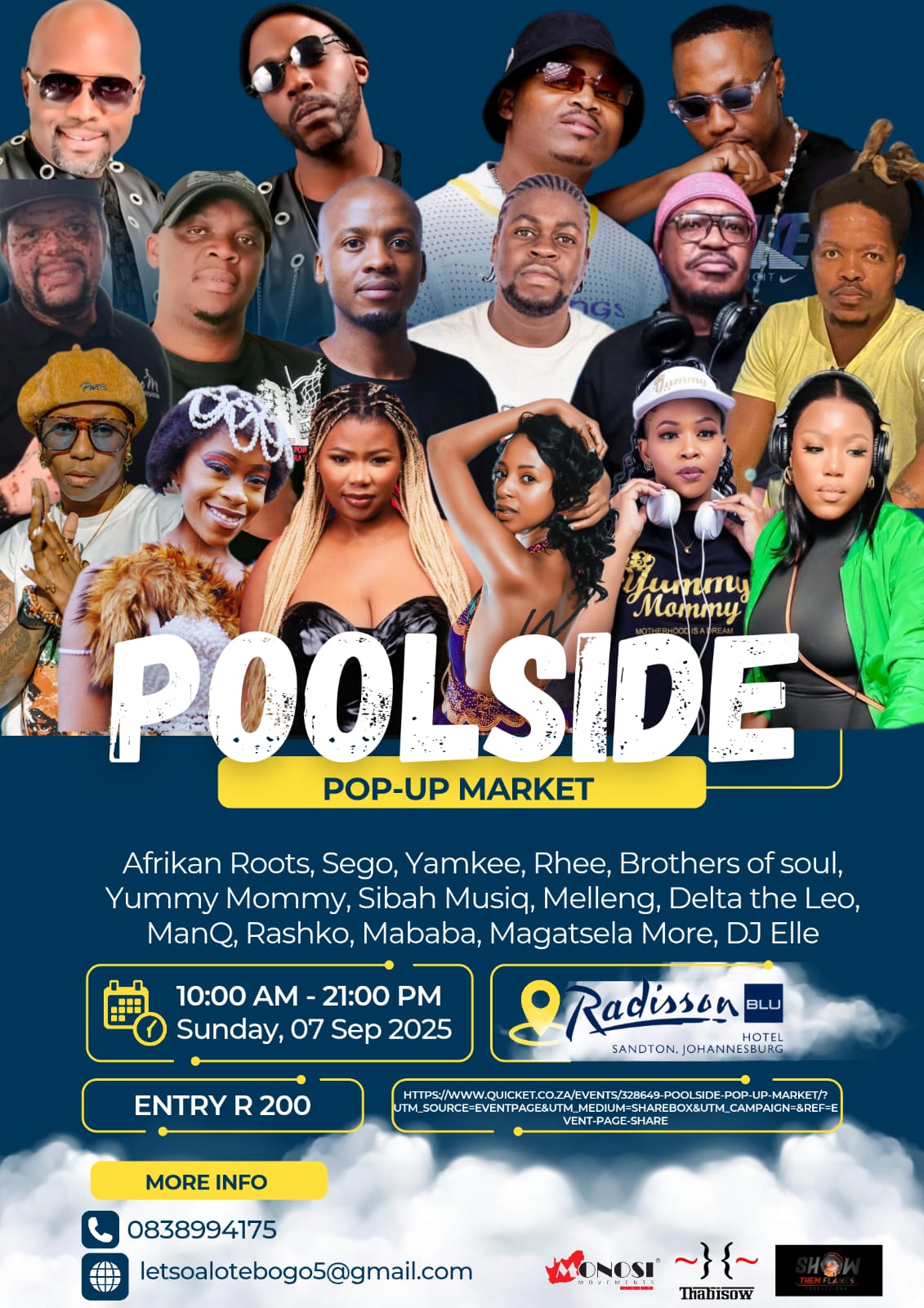 Poolside pop-up market
