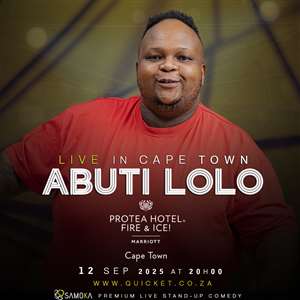 Abuti Lolo LIVE in Cape Town at Protea Hotel Fire & Ice! 12 Sep 2025