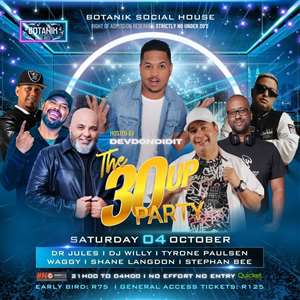 The 30 UP Party - Rocktober