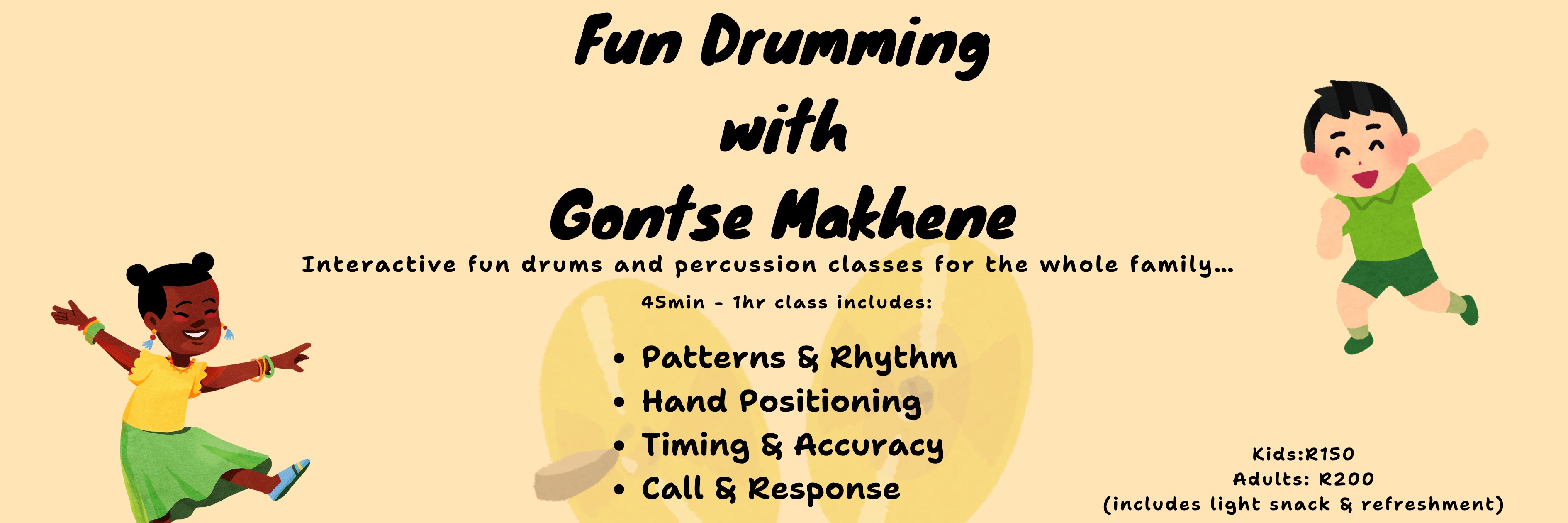 Fun Drumming with Gontse Makhene
