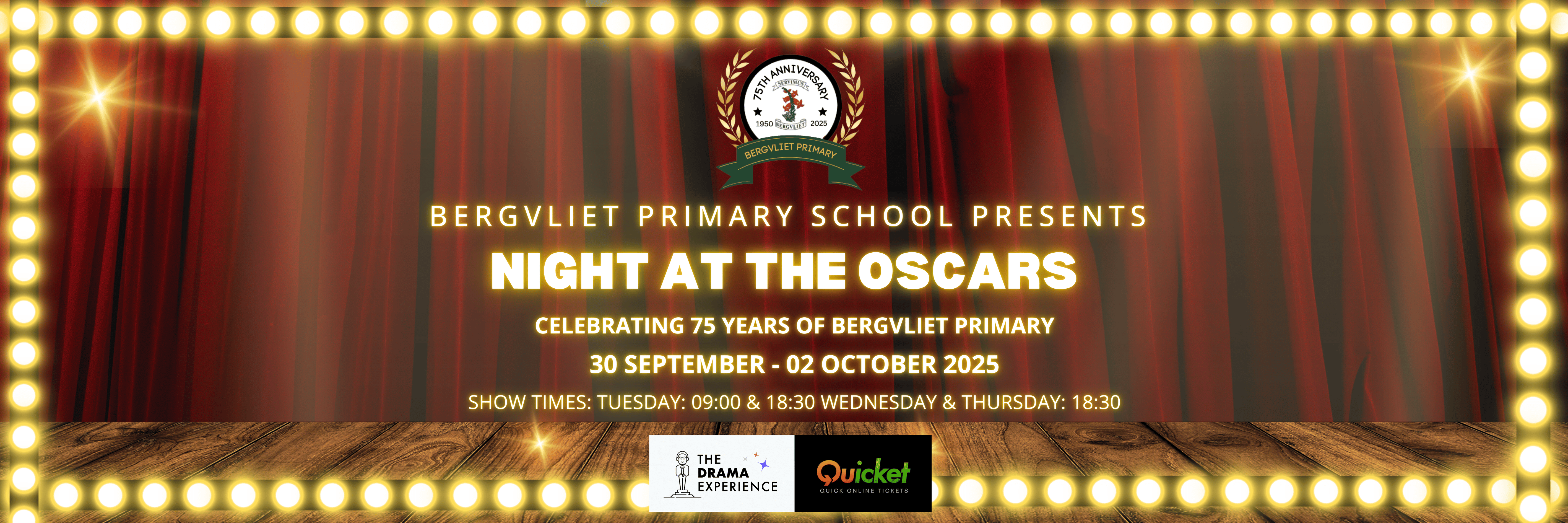 Night at the Oscars - Celebrating 75 Years of Bergvliet Primary