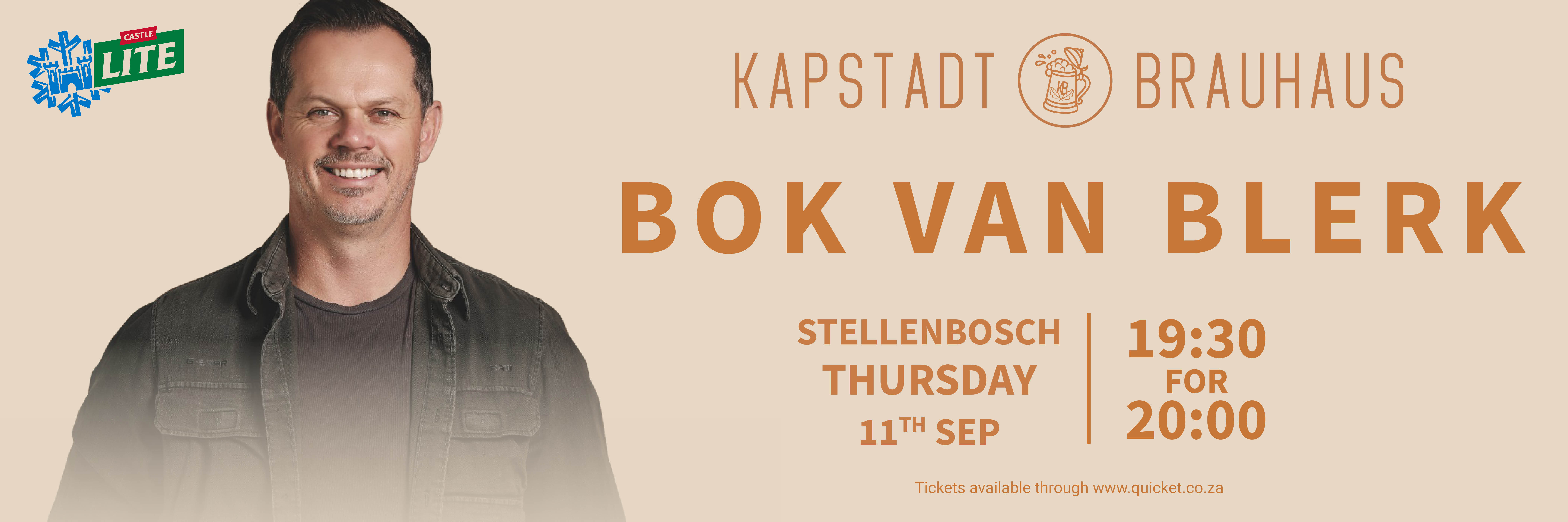 Bok van Blerk live by Kapstadt Brauhaus Stellenbosch