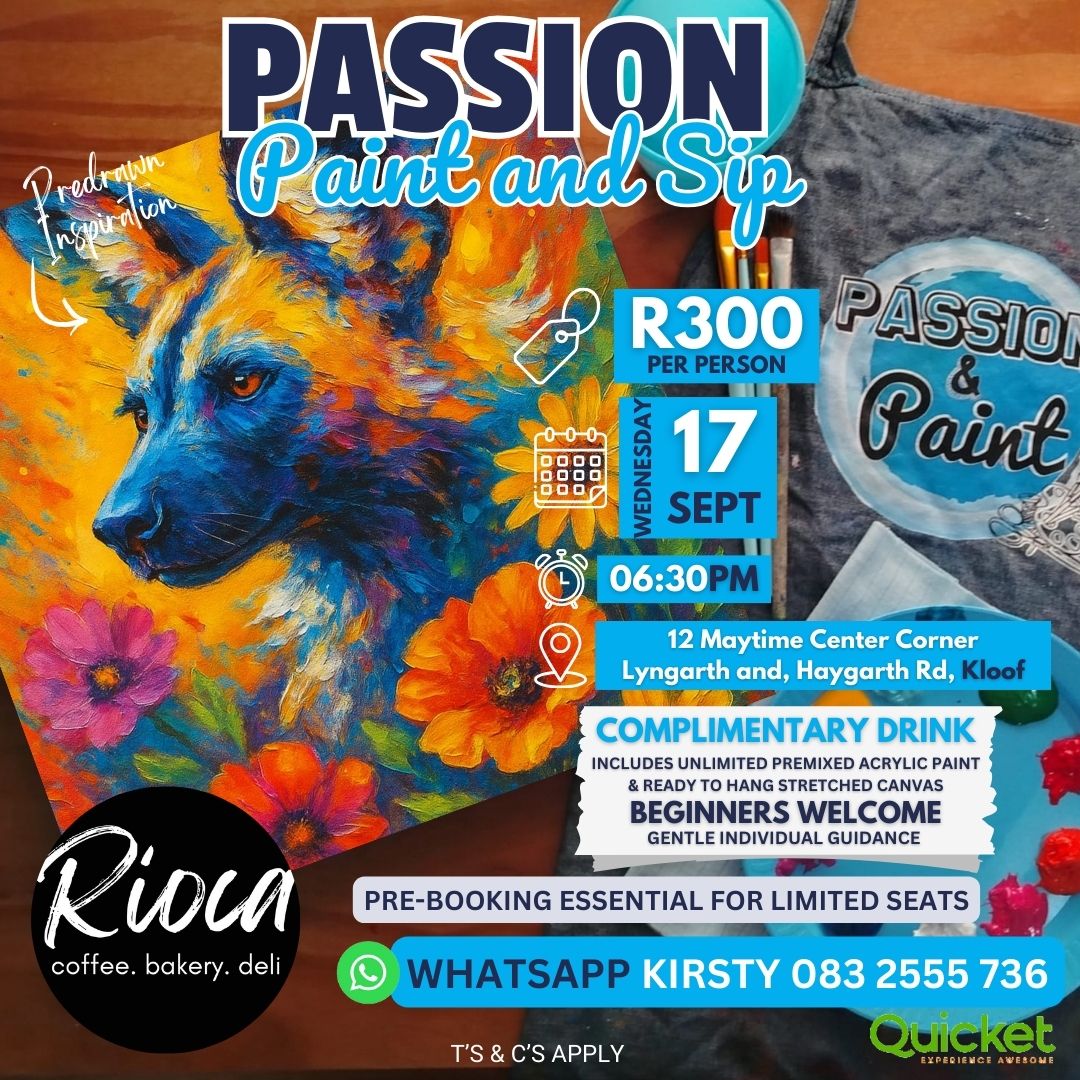 Passion Paint and Sip - African Wild Dog