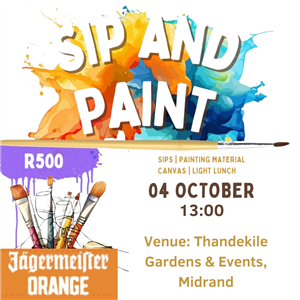 Sip, paint & vibe!!