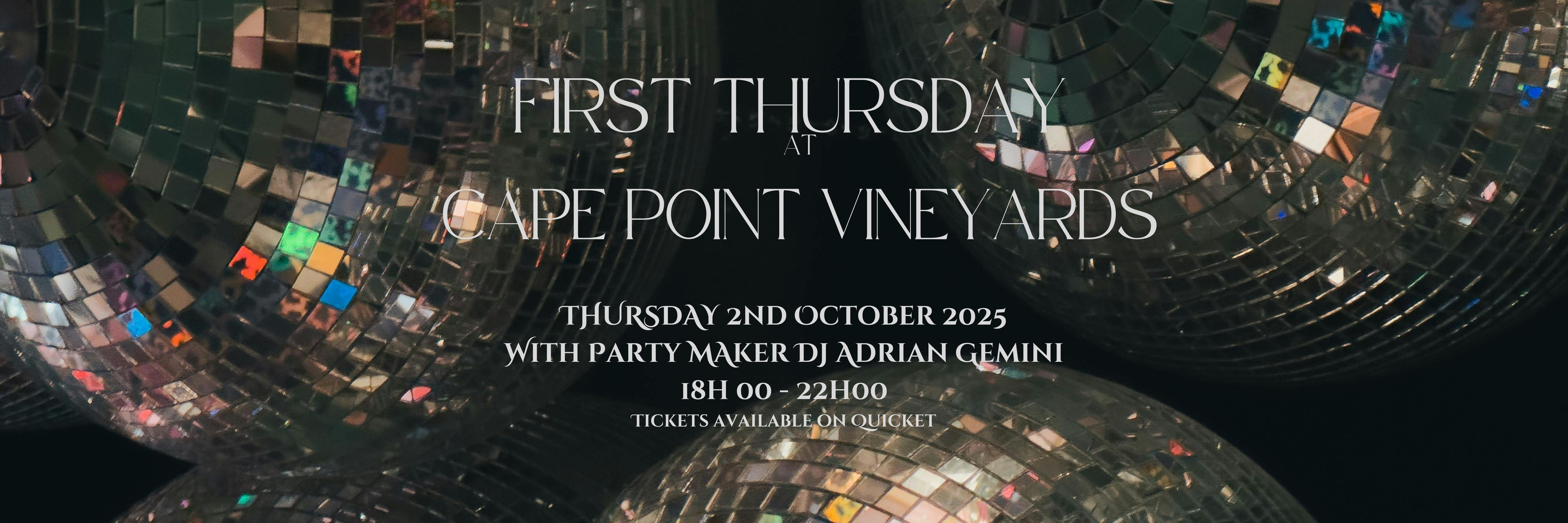 FIRST THURSDAY AT CAPE POINT VINEYARDS