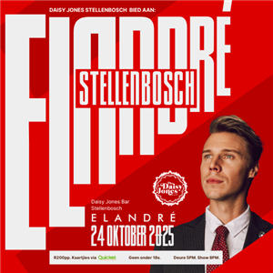 Elandré LIVE by Daisy Jones, Stellenbosch