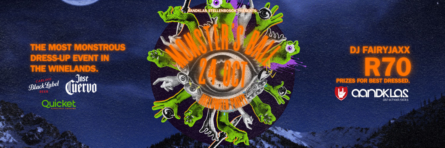 MONSTER'S BALL 2025 - Halloween Party at Aandklas Stellenbosch