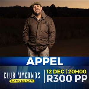 Appel live by Club Mykonos Langebaan