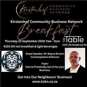 Kirstenhof Community Business Network Breakfast - 25 September 2025