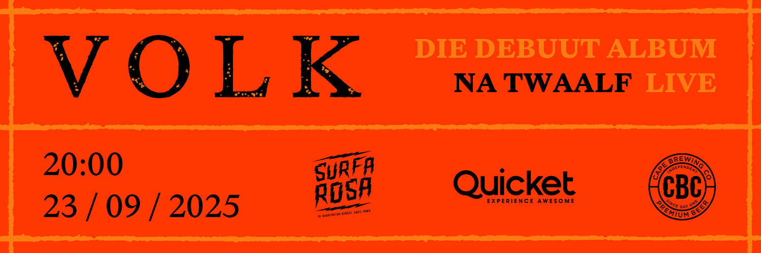 VOLK - NA TWAALF die debut album live in Kaapstad