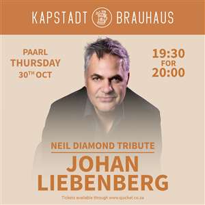The music of Neil Diamond by Johan Liebenberg | Kapstadt Brauhaus Paarl