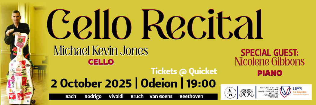 CELLO RECITAL - Michael Kevin Jones with special guest Nicolene Gibbons (piano)