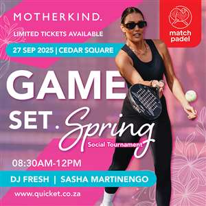 Motherkind x Match Padel | Game. Set. Spring