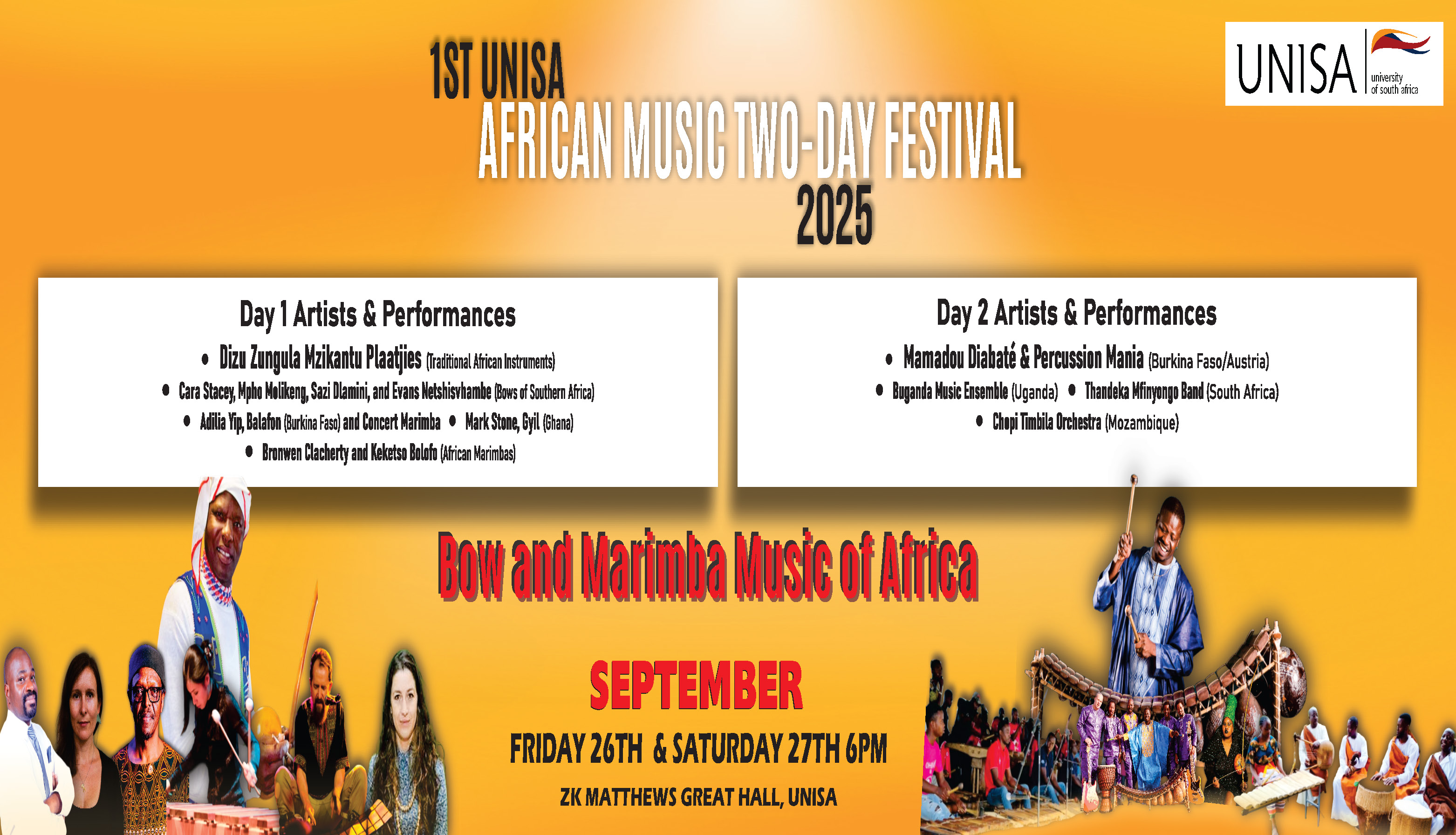 1st UNISA African Music Festival (DAY 1)