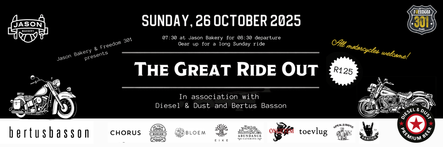 The Great Jason X Freedom 301 X Bertus X Diesel and Dust Ride