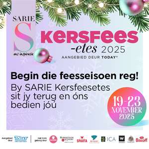 SARIE Kersfeesetes 2025 aangebied deur TODAY