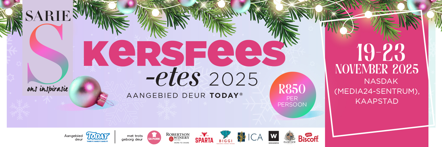 SARIE Kersfeesetes 2025 aangebied deur TODAY