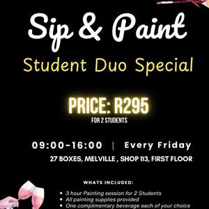 Sip and Paint- Student Duo Special