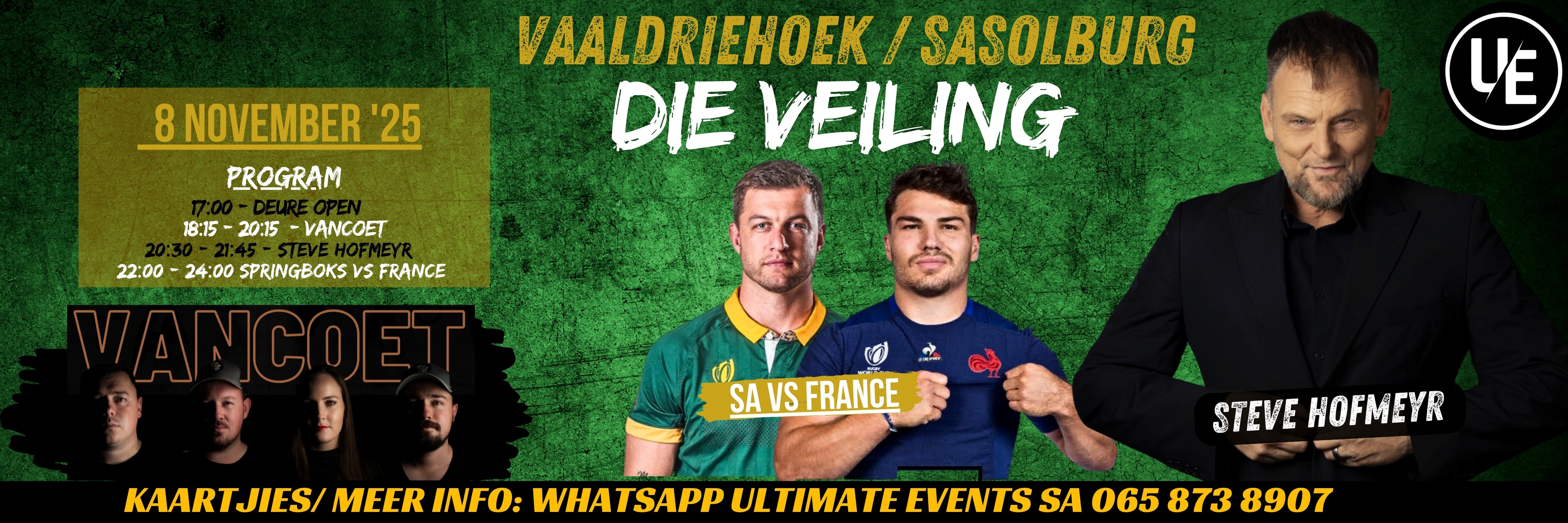 STEVE HOFMEYR & VANCOET - DIE VEILING (SASOLBURG)