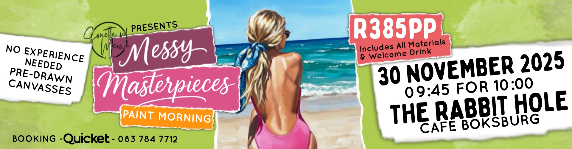 Messy Masterpieces Paint Morning @ The Rabbit Hole Coffee Cafe