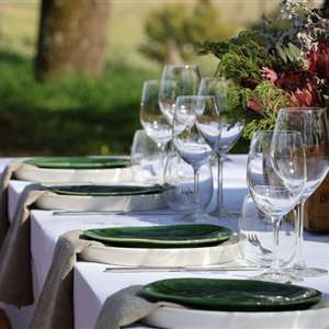 Sunset Harvest Table with Delheim