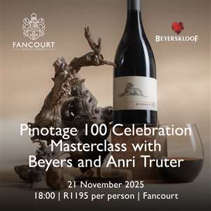 Pinotage 100 Celebration masterclass with Beyerskloof