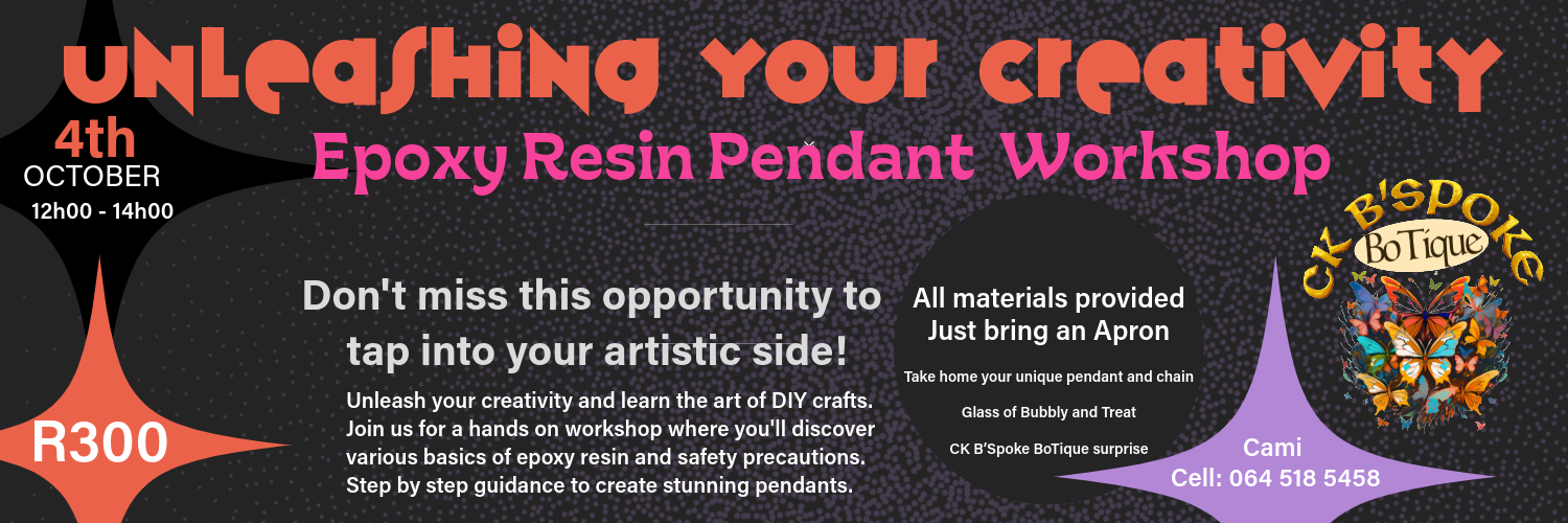 Epoxy Resin Pendant Workshop