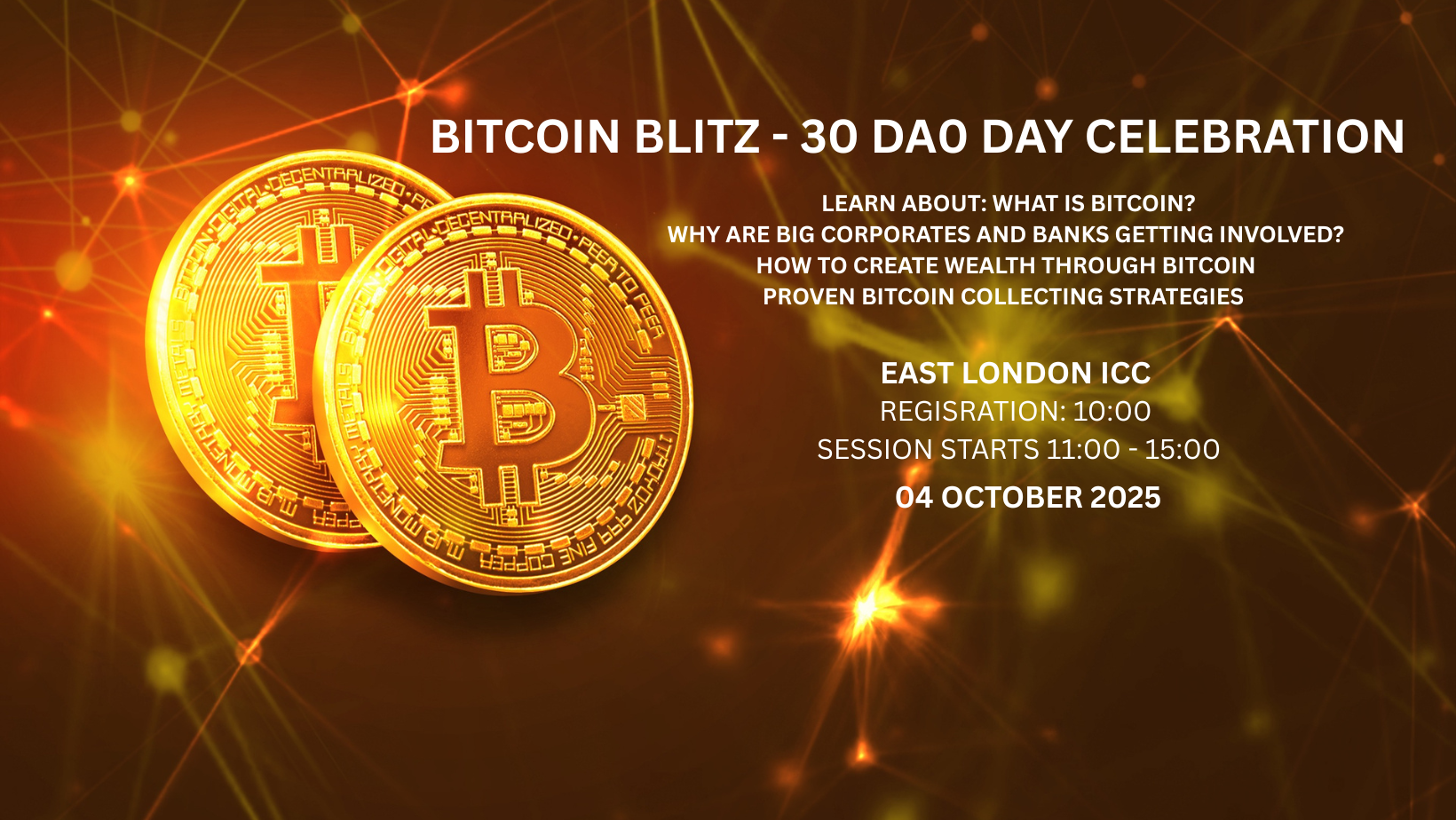 Book tickets for BITCOIN BLITZ - 60 DAY MARK