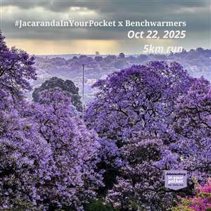 #JacarandaInYourPocket x Benchwarmers: A 5km run in The Parks