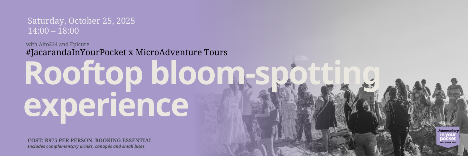 #JacarandaInYourPocket x MicroAdventure Tours bloom-spotting rooftop tour