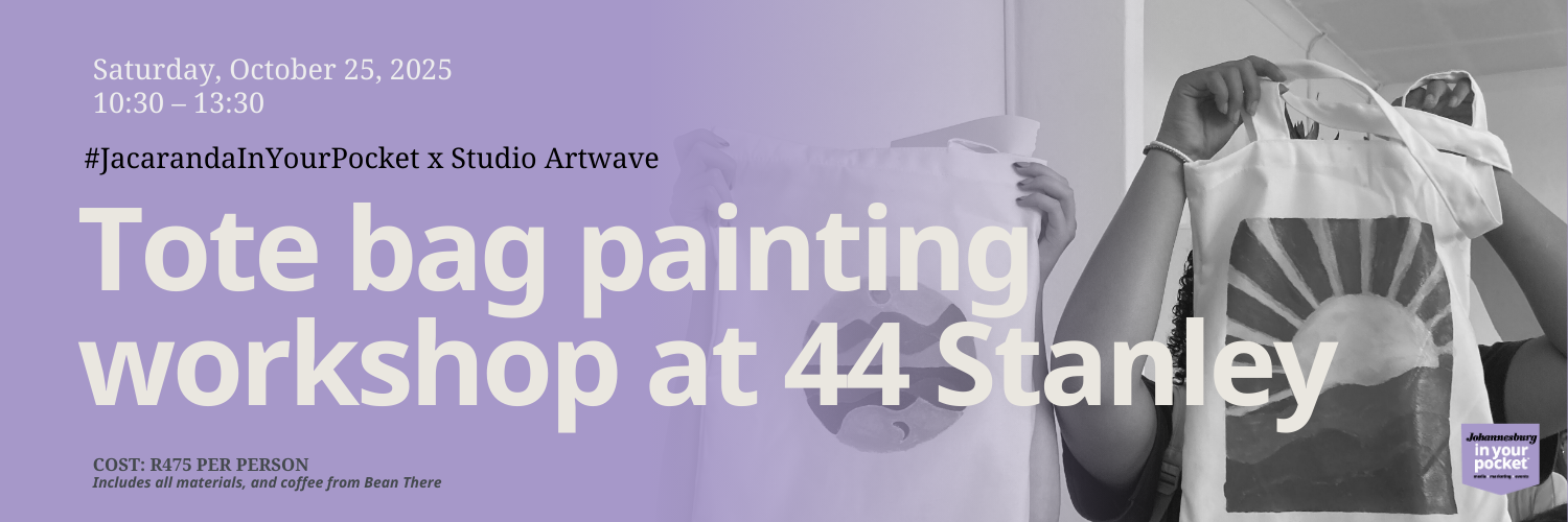 #JacarandaInYourPocket x Studio Artwave tote bag painting workshop